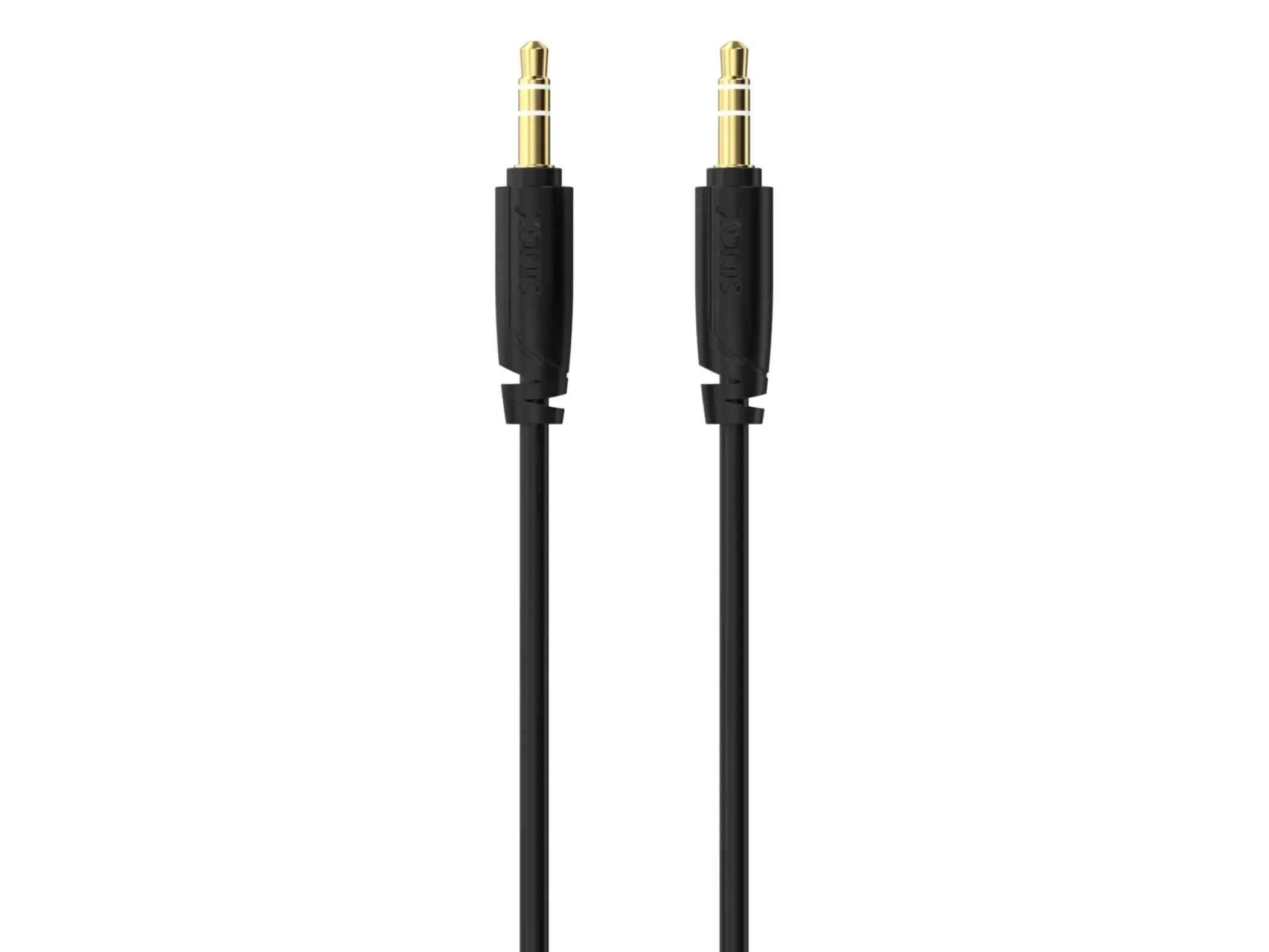 Sinox SXA06102, 3.5mm, Hankjønn, 3.5mm, Hankjønn, 2 m, Svart