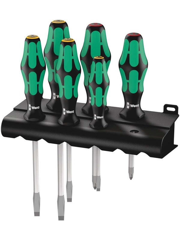 Wera 334 SK/6 Rack Schraubendrehersatz Kraftform Plus L