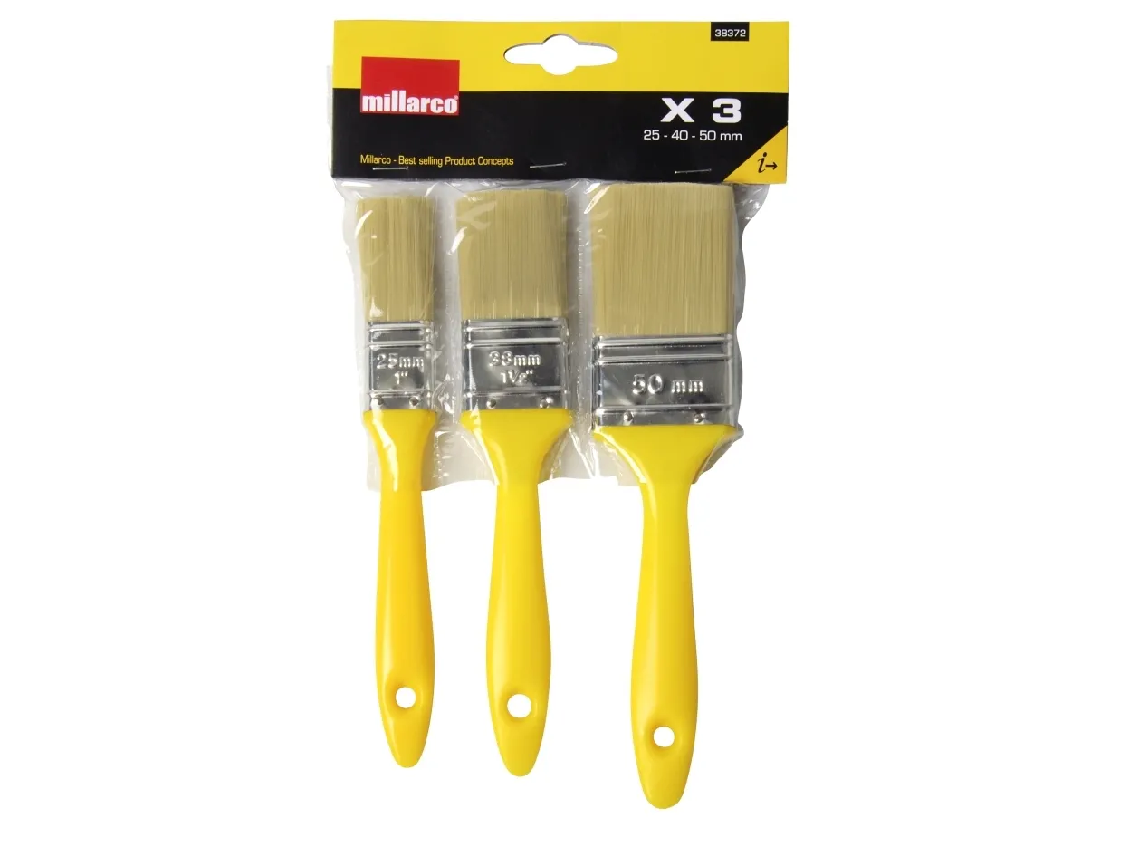 Millarco® malerpenselsæt - 3 stk.