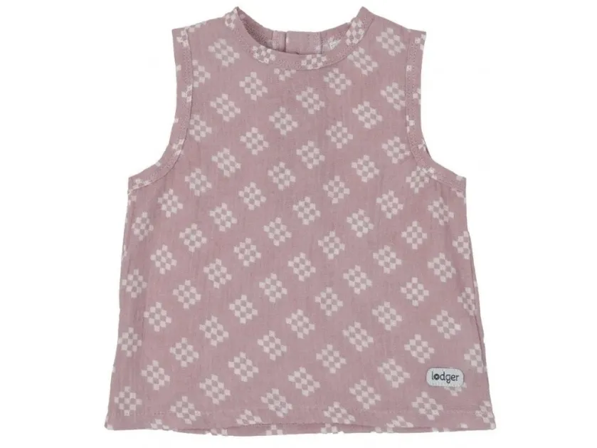 Forfremmelse! Lodger Tank Topper Tribe Muslin sommer baby tank top Rose 68 cm TP 107_68