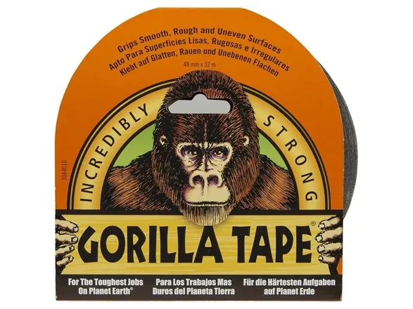 Gorilla Tape isolasjonstape svart 4,77cm × 32m