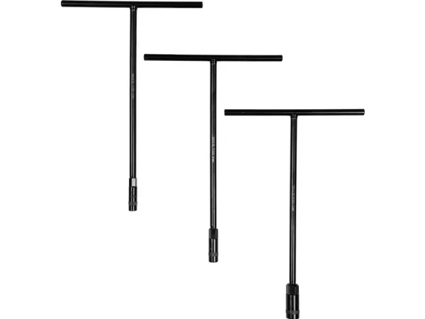 Yato YT-15791, Pipenøkkelsett, 3 stykker, Sort, T-formet, Kromvanadiumstål, 20 cm
