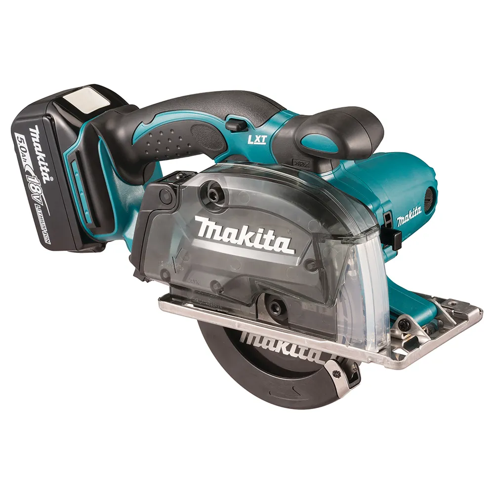 Makita DCS552RTJ, Metall, Svart, Mynte, Børsteløs, 13,6 cm, 3600 RPM, 5,05 cm
