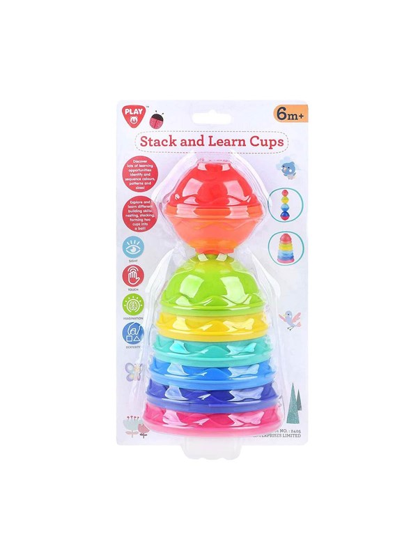 PLAY Leather and Stacking Cups 8 pcs.