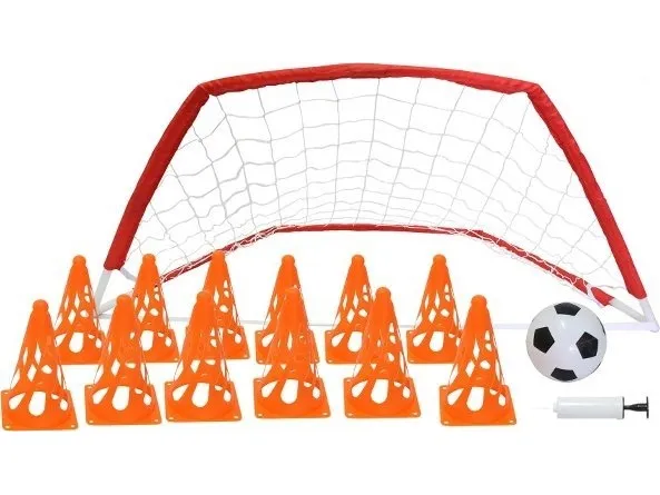 Master treningssett for fotball – kjegler + mål 122 x 61 x 61 cm
