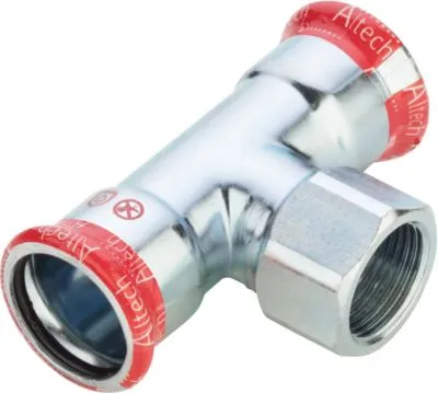 42mmx1x42mm FZ tee - pres/mf/pres St . Til varme- og kølesystemer
