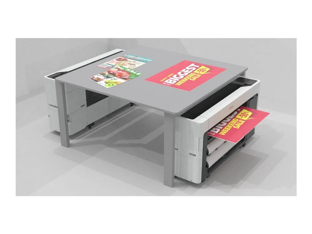 Epson SureColor SC-T3700E - 24 storformatsskriver - farge - ink-jet - Rull (61 cm) - 2400 x 1200 dpi - 2.64 pin - inntil 130 kvm/time (mono) / inntil 130 kvm/time (farge) - USB, Wi-Fi, Gigabit LAN - kutter
