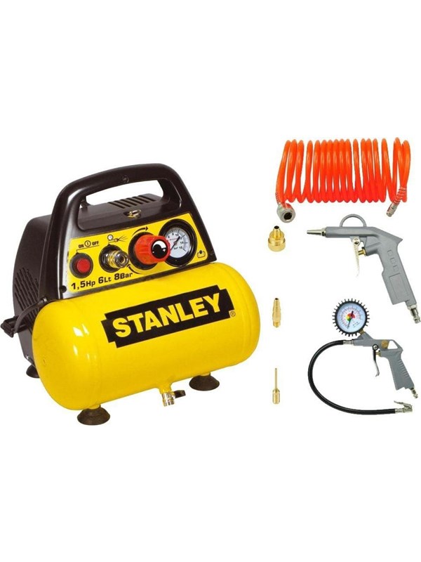 Stanley C6BB304STN071 Air Compressor + 6 Accessories