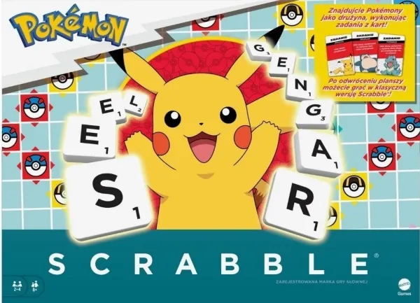 Mattel Scrabble Pokémon-spill på litauisk