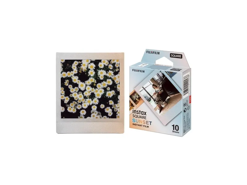 Instax Square-film. 10 bilder. solnedgang