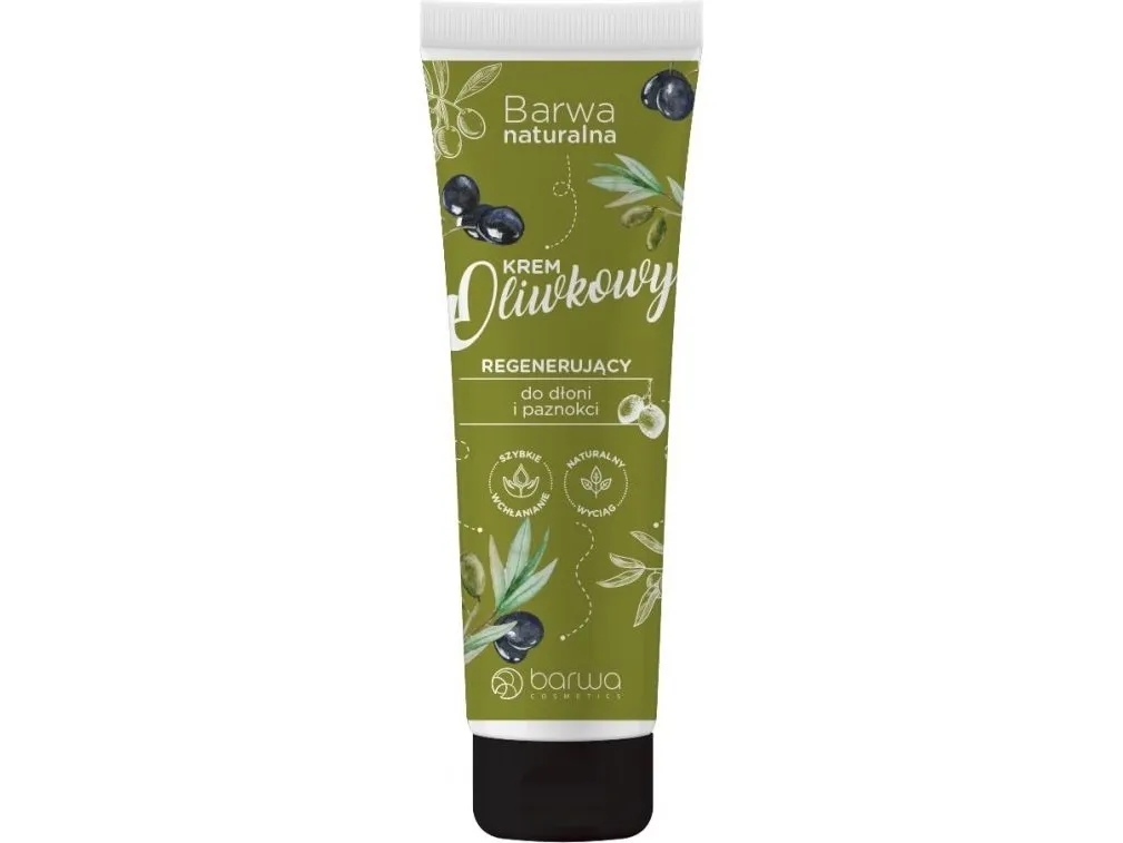 BARWA Natural Olive hånd- og neglekrem regenererende 100 ml
