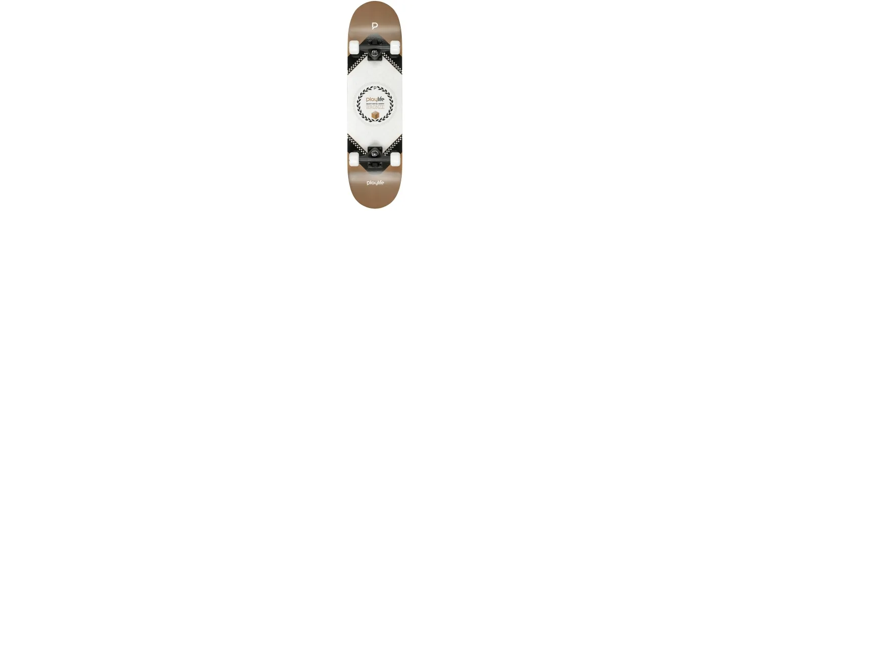 Playlife Heavy Metal Bronze Skateboard