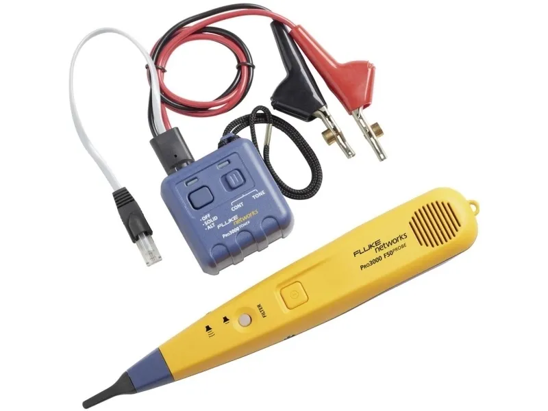 Fluke Networks PRO3000F50-KIT tonegenerator og tonesøkersett 4962088 nettverk telekommunikasjon