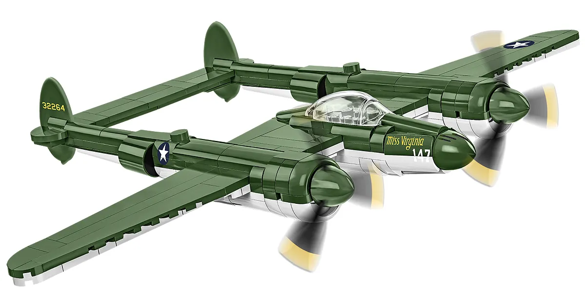 COBI Lockheed P-38 Lightning, Byggeklosser, 7 år, 332 stykker