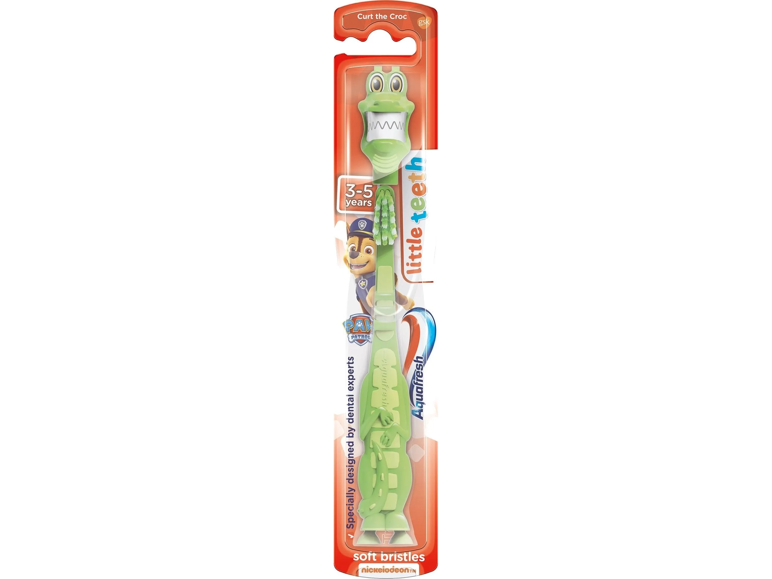 Aquafresh tannbørste for barn Little Teeth 3–5 år Paw Patrol 1 stk