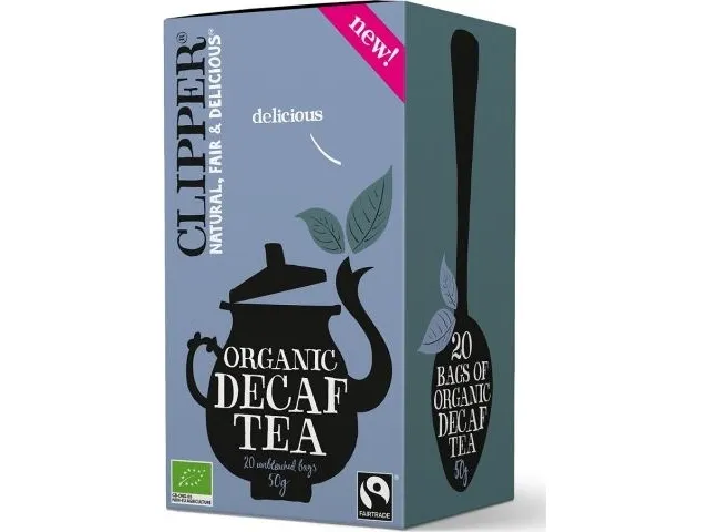 Clipper svart te koffeinfri fair trade bio 50 g (20 x 2,5 g)