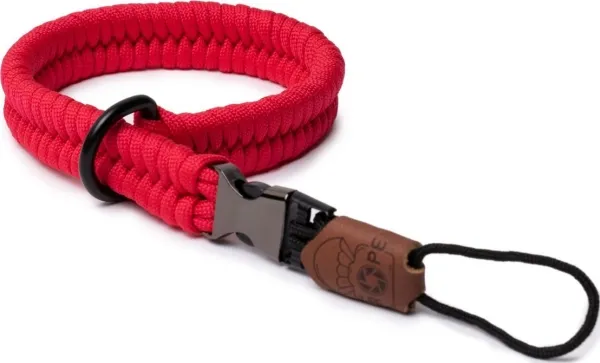Jacobelc C-ROPE kamerahåndrem klips i paracord 30 cm rød (CRP-CLW-030-BRR)
