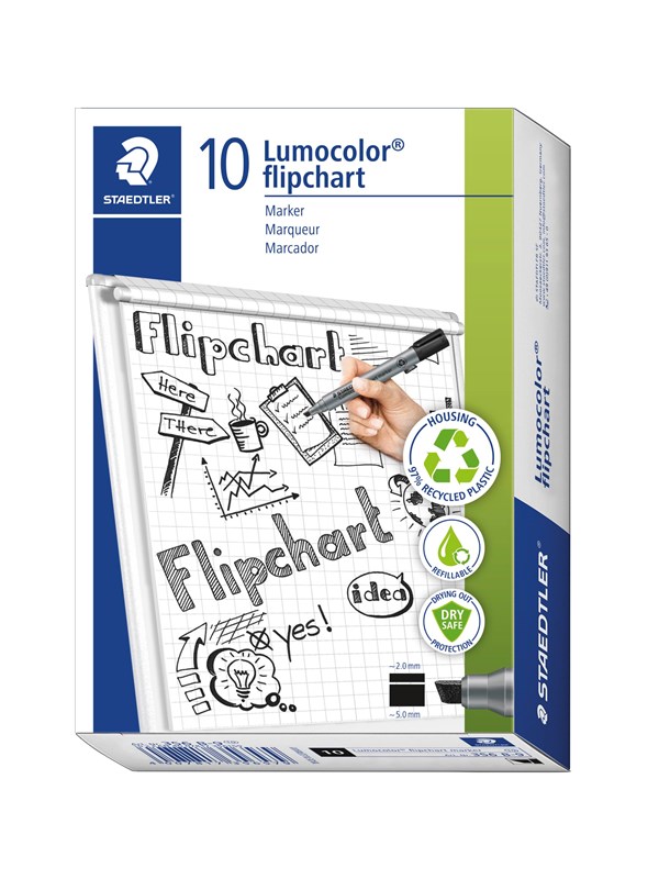 Staedtler Flipchart marker Lumocolor.10 pcs Green