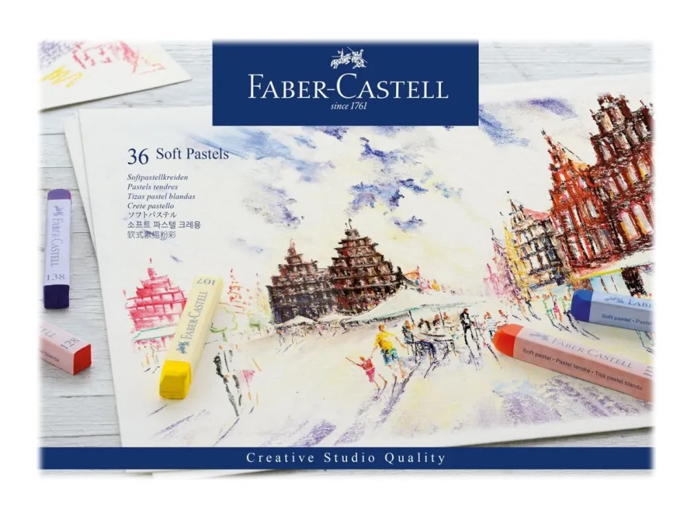 Faber-Castell STUDIO QUALITY - Fargeblyant - myk pastell - assorterte farger (en pakke 36)