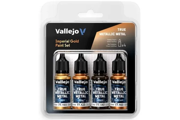 Vallejo 77.252 True Metallic Metal - Imperial Gold - malingsett