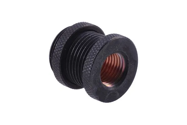 Alphacool HF bulkhead connector G1/4 - Forbindelsesadapter for væskekjølesystem - mørkesvart