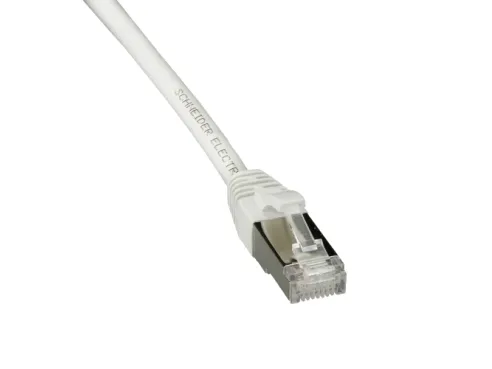 Schneider Actassi - Koppeledning - RJ-45 (hann) til RJ-45 (hann) - 5 m - S/FTP - CAT 6a - halogenfri - hvit
