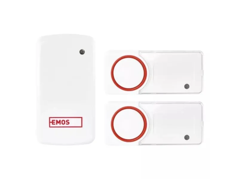 Emos P5750.2T, Rød, Hvit, 110 dB, Hjem, Kontor, IP44, 1 stykker, 2 stykker