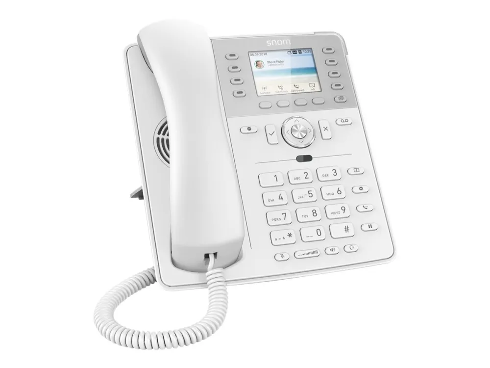 snom D735 - VoIP-telefon - treveis anropskapasitet - SIP, RTCP - 12 linjer - hvit