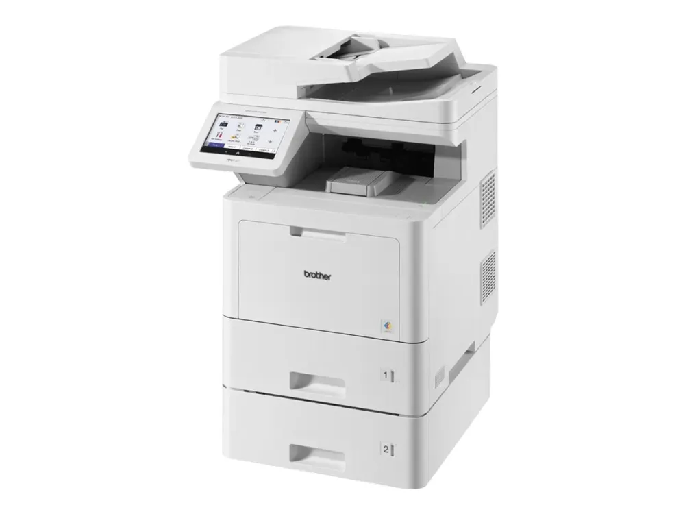 Brother MFC-L9670CDNT - Multifunksjonsskriver - farge - laser - A4/Legal (medie) - opp til 40 spm (kopiering) - opp til 40 spm (trykking) - 1120 ark - 33.6 kbps - Gigabit LAN, USB 2.0, USB 2.0 vert, NFC