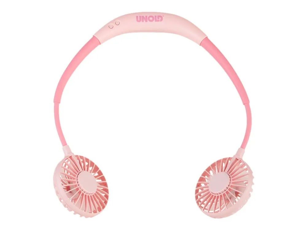 Unold 86694 nakkvifte Breezy pink – 2 vifter, 3 trinn, opptil 8 t batteri (86694)