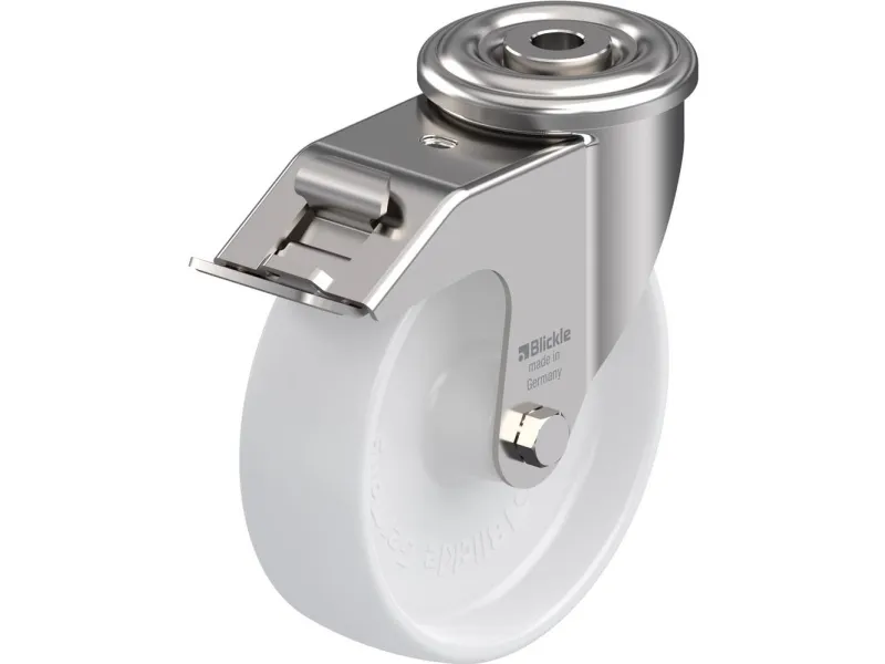 Blickle 464313 LEXR-PO 125G-FI styrehjul med bremse (hjuldiameter 125 mm, bæreevne maks. 150 kg) 1 stk