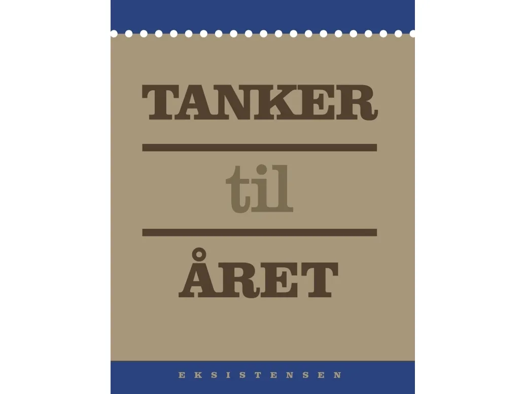 Tanker til året | red. Charlotte Ekstrand og Niels Roesgaard Mose | Språk: Dansk