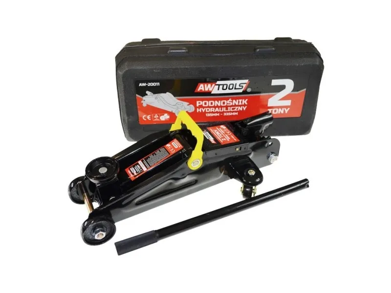 AWTOOLS HYDRAULISK JACK FROG 2 TONN 135 - 335mm, Koffert