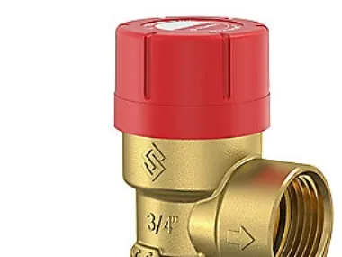 FLAMCO Sikkerhedsventil 3/4 2,5 bar med muffe. tåler medier med op til 50% glykol.