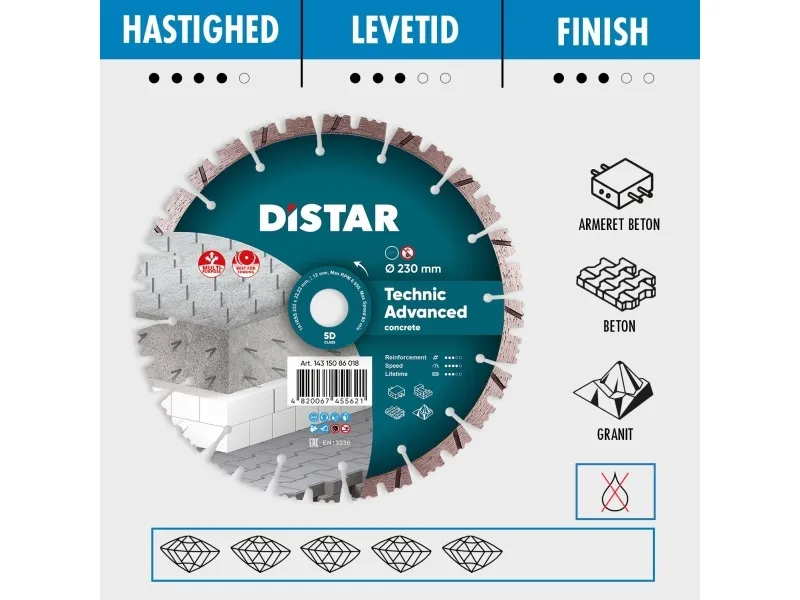 Distar Diamantklinge Technic Advanced ø180mm
