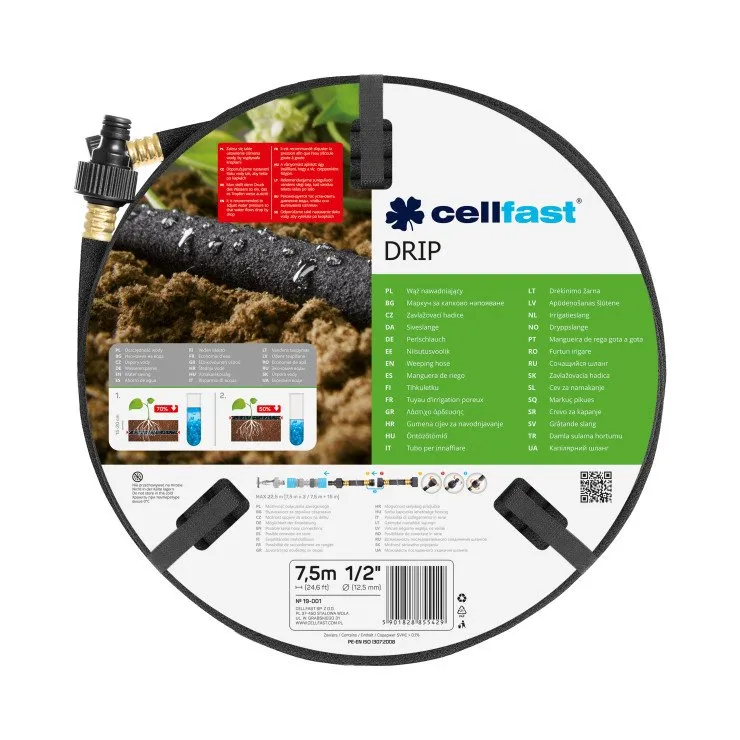 Cellfast drypp vanningsslange 1/2 15m (19-002)
