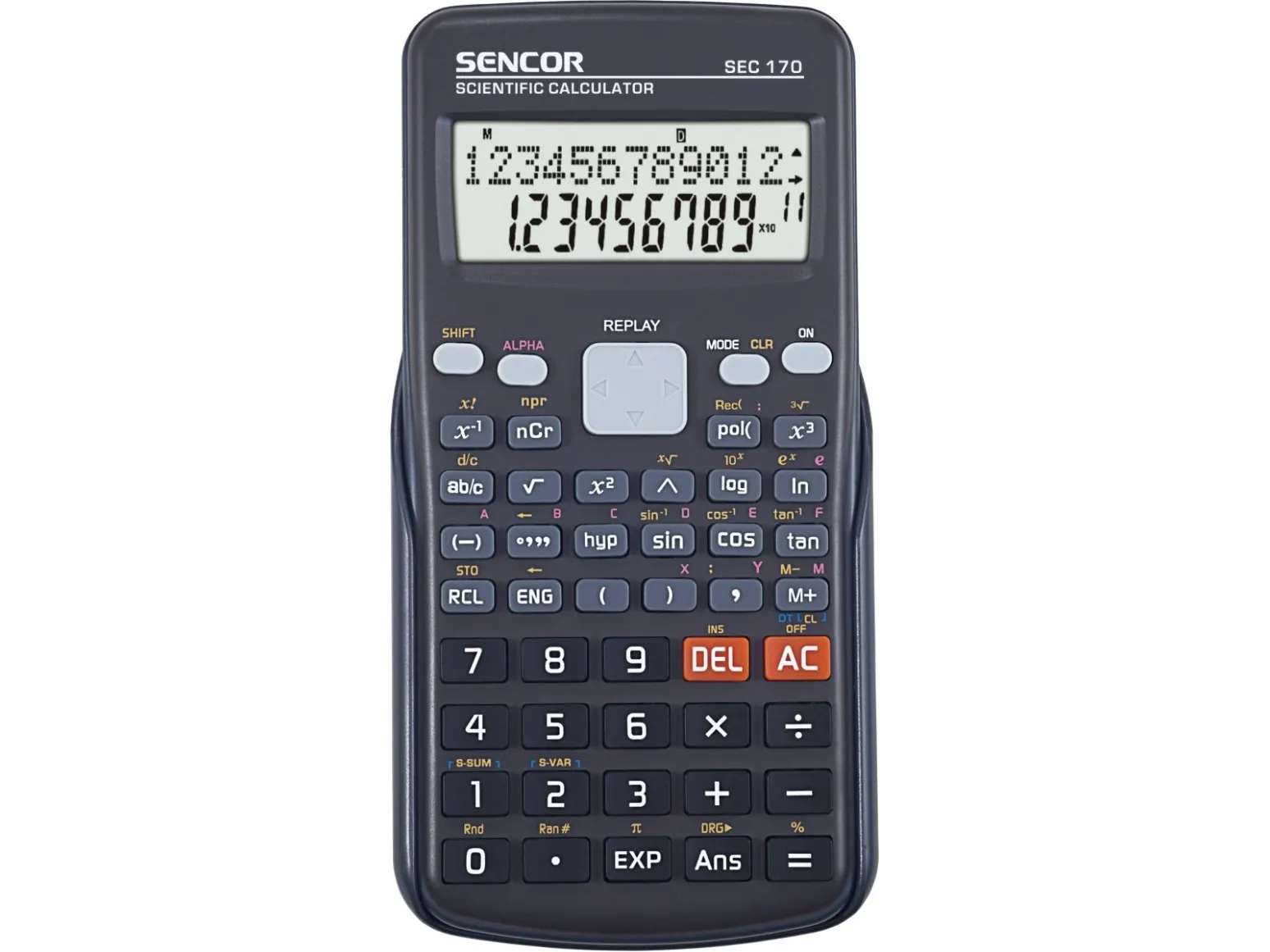 Sencor kalkulator Sencor SEC 170 kalkulator, svart, skole, 12 siffer