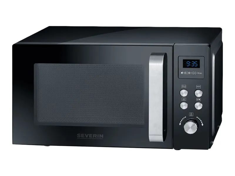 SEVERIN MW 7752 - Mikrobølgeovn med konveksjon og grill - 23 liter - 900 W - svart