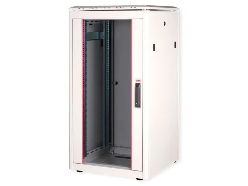 ROLINE 26.21.0049, Frittstående hylle, 22U, 600 kg, Rack skinner, Justerbare bein, 47,9 kg