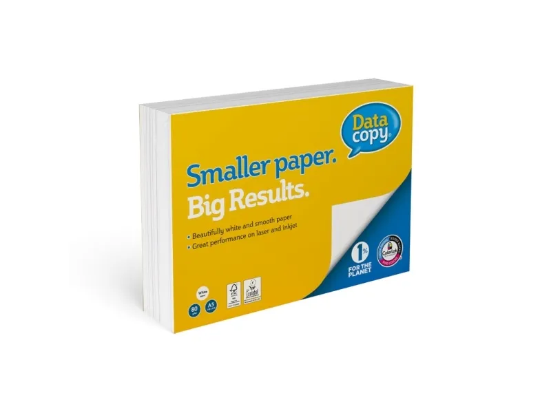 Kopipapir Data Copy 80g A5 hvit - (500 ark)