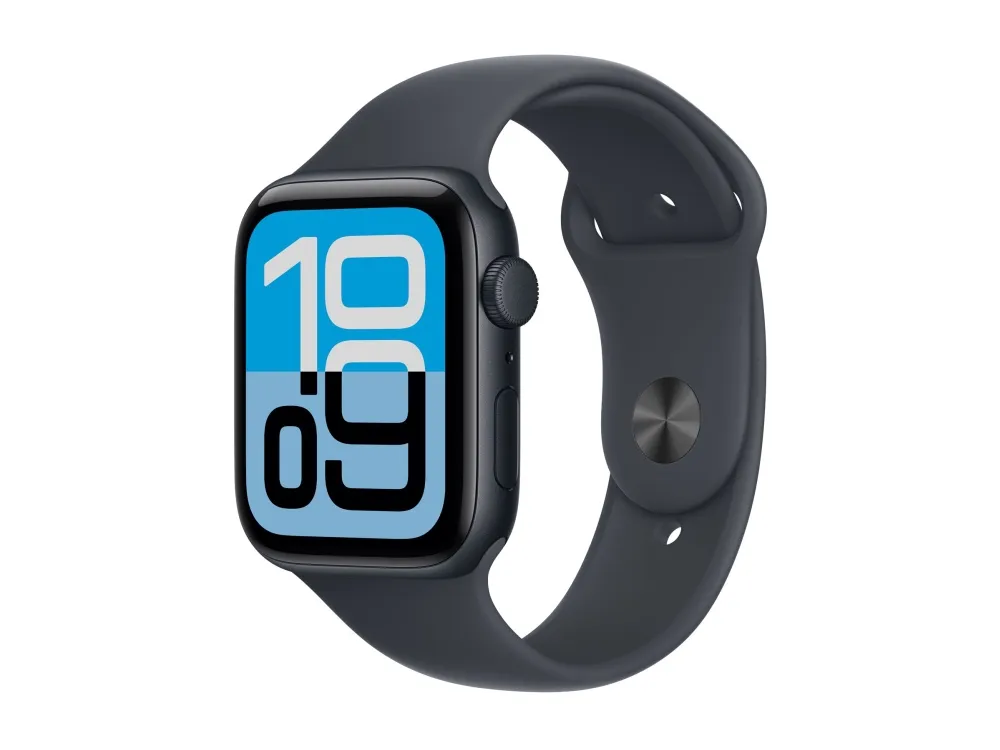Apple Watch SE 3 GPS 44mm Midnight Aluminium Case with Midnight Sport Band - M/L