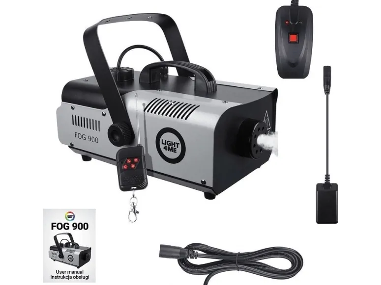 LIGHT4ME LIGHT4ME FOG 900 røykmaskin tåkemaskin med pilot