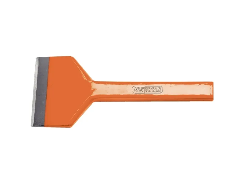 KS Tools 162.0432, Spademeisel, Flat meisel, Kull stål, Oransje, 200 mm, 80 mm