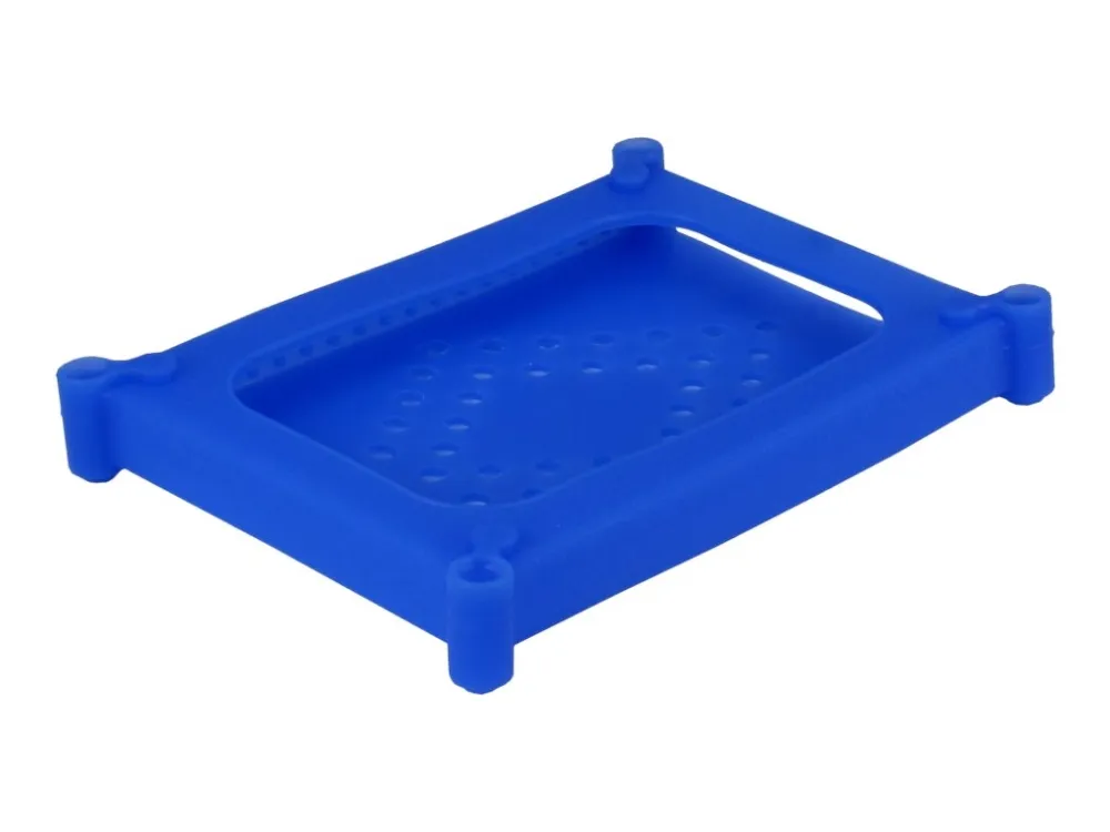 Inter-Tech HDD Protective Cover - Beskyttelsesmuffe for harddisk - kapasitet: 1 harddiskstasjon (2,5) - blå