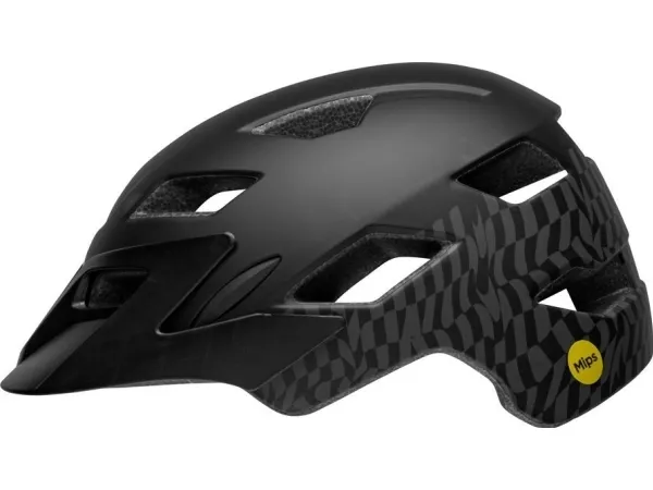 Bell BELL SIDETRACK juniorhjelm Hjelmstørrelse: Universal (50-57 cm), Velg farge: Wavy Checks Matte Black