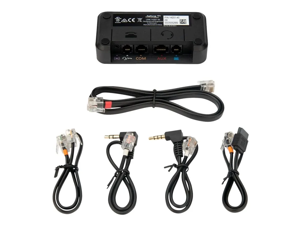 Jabra LINK - Elektronisk kroksvitsjadapter for trådløs hodemikrotelefon, VoIP-telefon