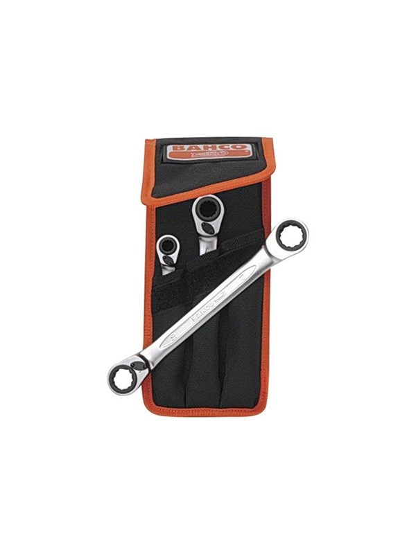BAHCO S4RM - box-end ratcheting wrench set - 3 pieces