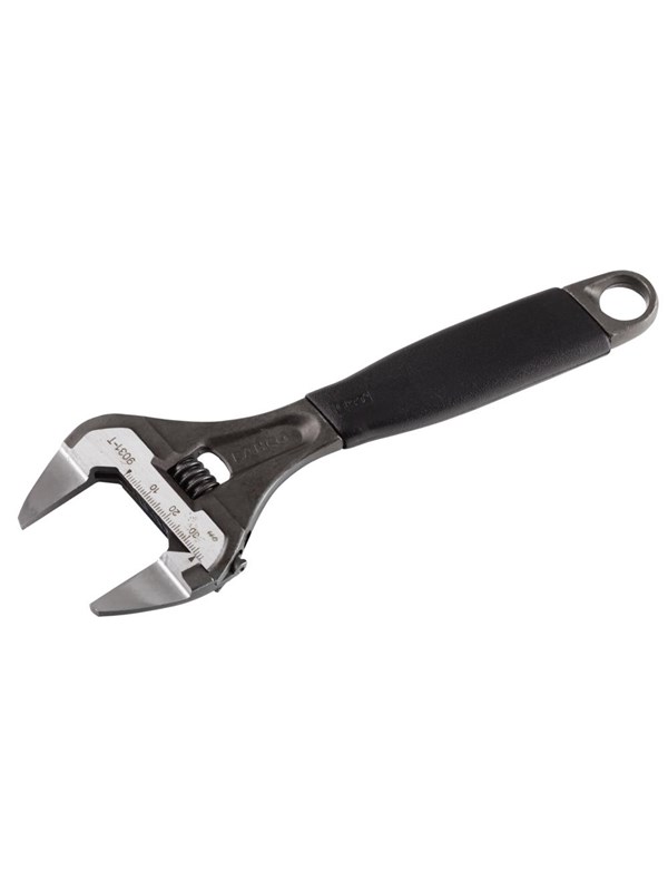 BAHCO adjustable wrench ergo w/extra thin jaws and big opening 8