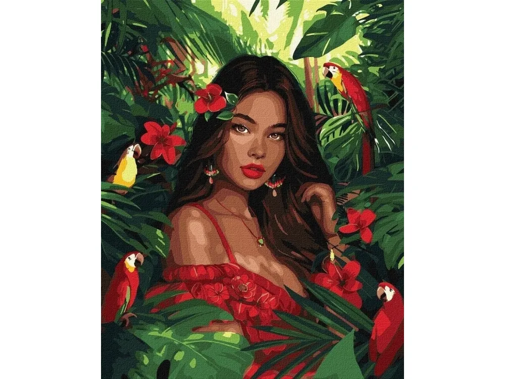 Maleri etter tall - Tropical Princess