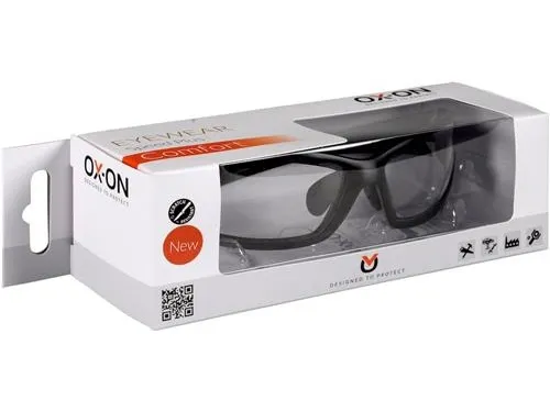 Eyewear sikkerhedsbrille klar - Fleksible brillestænger, anti slip, anti rids, slagsfast